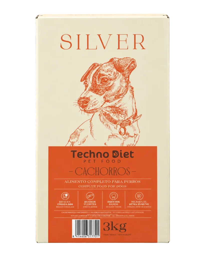 TechnoDiet Silver Cachorros Frontal Caja